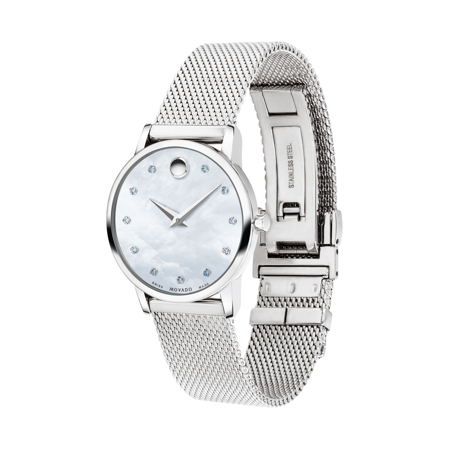 Movado Women's Museum Classic MOP Dial Mesh Strap 0607491