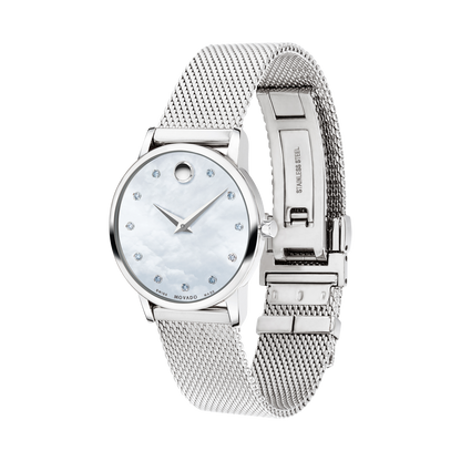 Movado Women's Museum Classic MOP Dial Mesh Strap 0607491