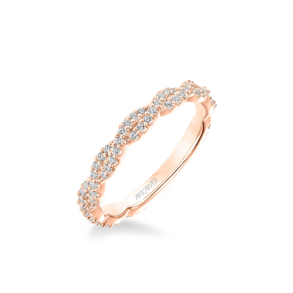 Gianna Contemporary Diamond Twist Wedding Band