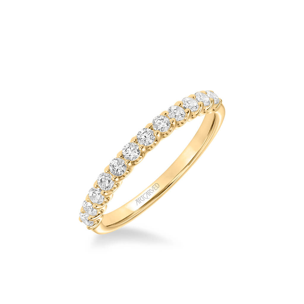 Faye Classic Diamond Wedding Band