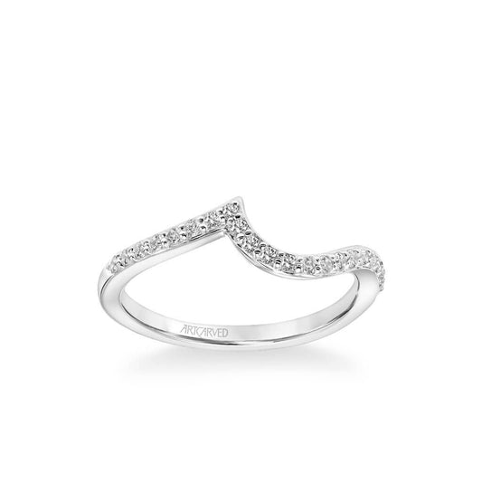 Sierra Contemporary Diamond Curve Wedding Band