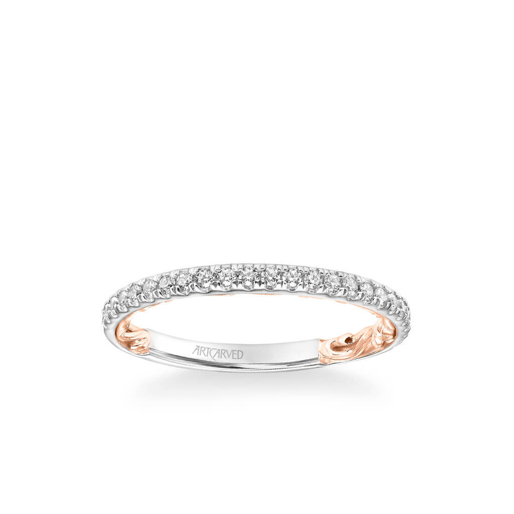 Cora Lyric Collection Classic Diamond Wedding Band