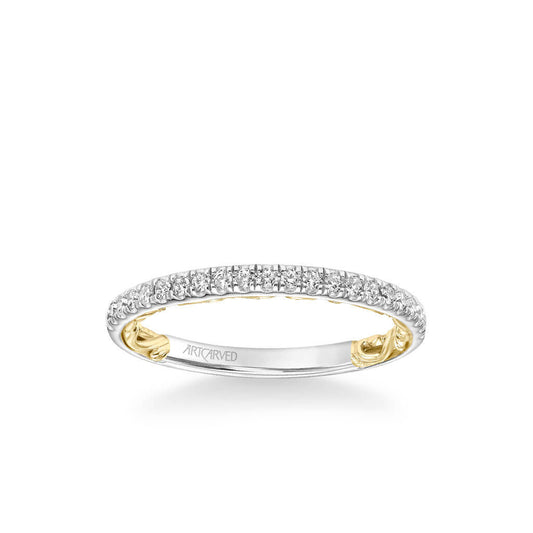 Cici Lyric Collection Classic Diamond Wedding Band