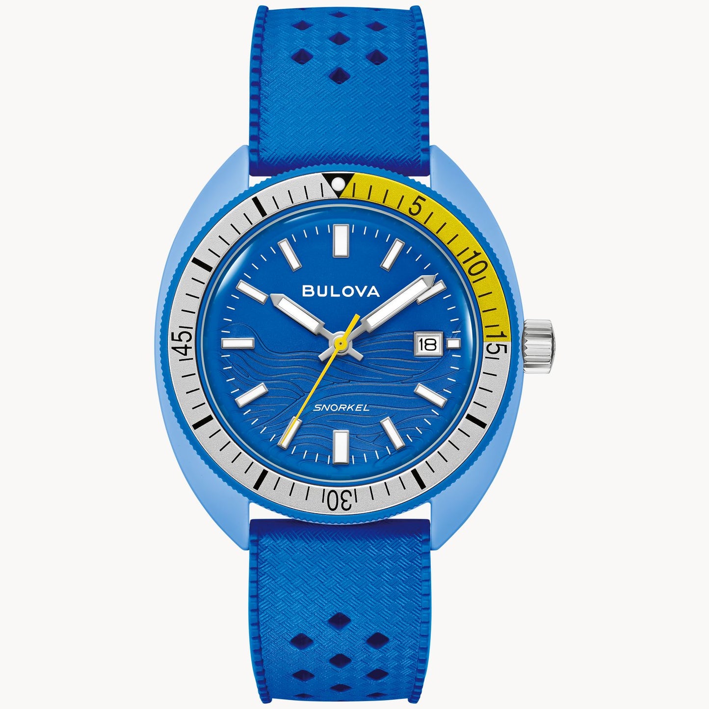 Bulova Snorkel Blue Tang Fish Men's Watch