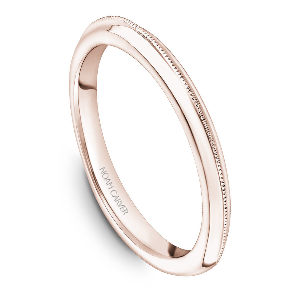 Noam Carver Solitaire Wedding Band B247-04B