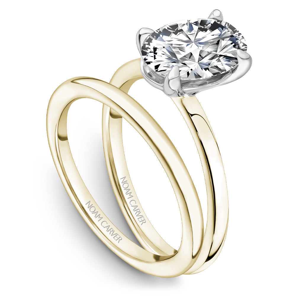 Noam Carver Classic Oval Solitaire Engagement Ring B371-02A