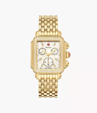 Michele Deco 18K Gold Diamond Watch - MWW06A000777