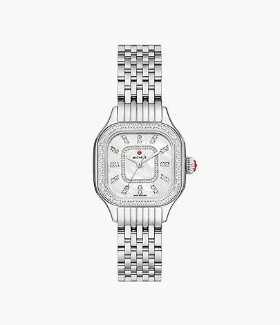 Michele Meggie Diamond Stainless Steel Watch - MWW33B000001