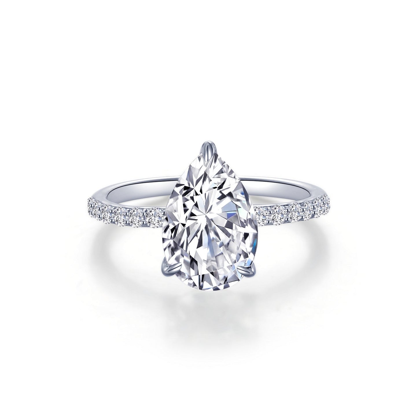 Pear-Shaped Solitaire Engagement Ring