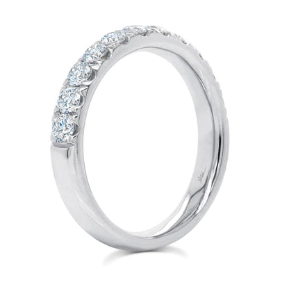 14K White Gold Diamond Band